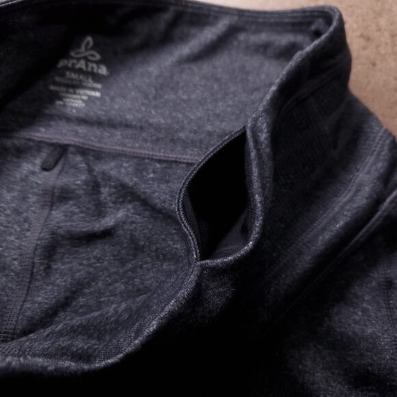 Prana Yoga Pants Women S Charcoal Gray Heather Wide Leg Flare Athleisure Casual - Picture 11 of 12